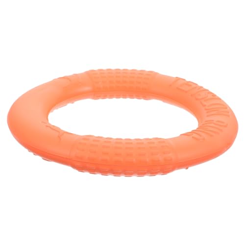 Levemolo Haustier- Trainingsring für Hunde Hundespielzeug kleine Hunde Dog chew Toy hundekauspielzeuge Haustier Hund fliegendes Spielzeug Outdoor-Hundescheibenspielzeug Eva Orange von Levemolo