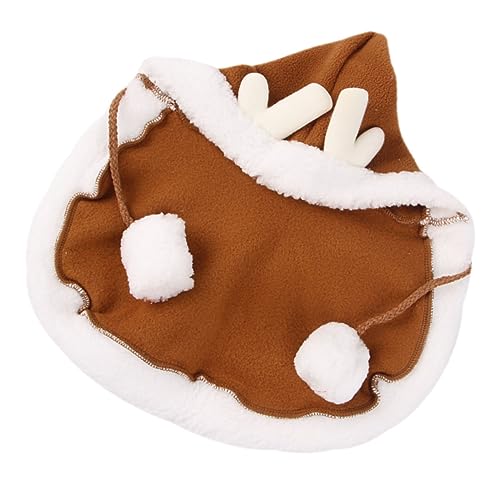 Levemolo Haustier Umhang Hund Weihnachten Cosplay Bekleidung Haustiere Lätzchen Hängematte Haustierkleidung tierkostüme Dog Costume süßer Katzenmantel Wiederverwendbares Hundekostüm Plüsch von Levemolo