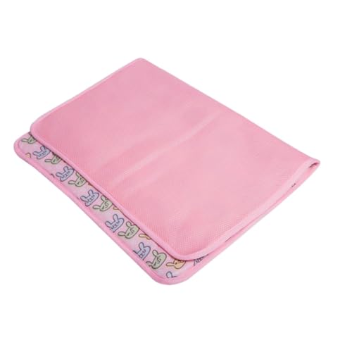 Levemolo Haustier kühle Unterlage haustierbett pet Bed unterlage katzennapf katzenpolster katzenbett Ruhekissen für Haustiere Sommer schlafmatte Sommer kühlmatte Hundematte Stoff Rosa von Levemolo