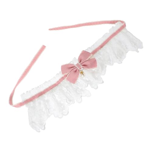 Levemolo Haustier-schleifenhalsband Niedliches Halsband Für Haustiere Haustier-kätzchen-Halsband Tragbares Hundehalsband Verstellbares Welpenhalsband Katze Hundehalsband Polyester Rosa von Levemolo