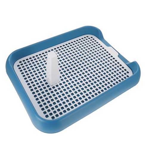 Levemolo Haustiertoilette PIPI-Pad-Halter für Hunde Indoor-Hundehütte Hundebad hundetoilette für drinnen hundetoiletten Haustier-Toiletten-Zug-Töpfchen Welpentoilette aus Kunststoff pp Blue von Levemolo