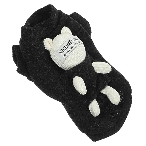 Levemolo Hunde Winterkleidung Aus Baumwolle Bezaubernde Welpenkleidung Schwarze Outdoor Haustierkleidung Dekorative Hundekleidung von Levemolo