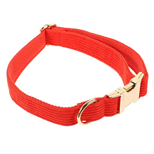 Levemolo Hundehalsband personalisiertes Haustierhalsband Hundehalskette aus Stoff Welpenhalsband aus Stoff triffier bescherung Weihnachten Halskreis für Haustiere Welpen-Hals-Dekor Tuch rot von Levemolo