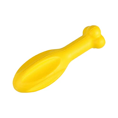 Levemolo Hundeknochen Spielzeug Beißspielzeug für Haustiere Spielzeug reinigen Kauspielzeug Interactive Dog Toys Dog chew Toy Hundespielzeug kauen interaktives Welpenspielzeug Eva Yellow von Levemolo