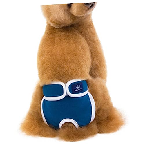 Levemolo Hundewindeln Hunde Unterhose Hunde windel hundekleider Kleidung für Hunde Dog Diapers Hygienehosen für Welpen Welpenwindeln Sanitärhosen Haustierwindeln Windeln für Hunde Blue von Levemolo