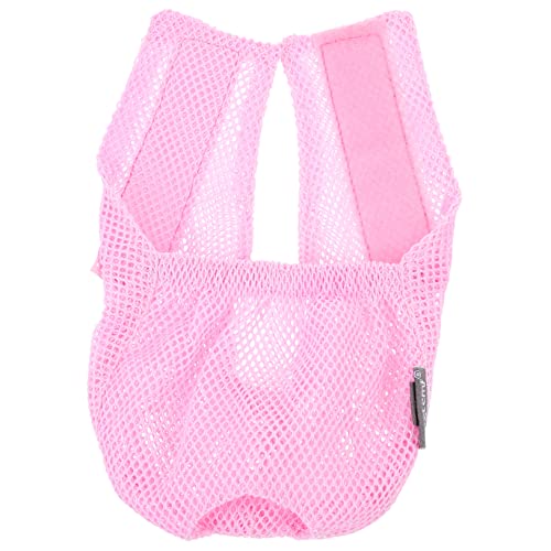 Levemolo Katze Kopfbedeckung babykatzen zubehör Kitten Katzenmaulkorb, um das Miauen zu stoppen Katze badewanne zurückhaltung Heimtierbedarf Leckschutz für das Katzenmaul Polyester Rosa von Levemolo