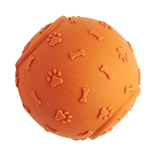 Levemolo Kauspielzeug Für Hunde Kauspielzeug Für Welpen Tragbares Backenzahnspielzeug Reinigungsspielzeug Für Hundezähne Ballspielzeug Stimmspielzeug Für Welpen Gummiball Für Hunde von Levemolo