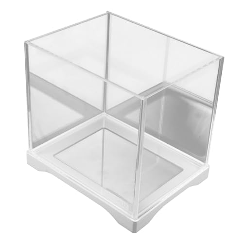 Levemolo Kleines Fischbecken Mini-Aquarium Betta-fischschale Desktop-aquarienbecken Wasserpflanzvase Hydroponisches Pflanzenterrarium Kleine Aquariumvase Würfel-Aquarium Transparent Glas von Levemolo