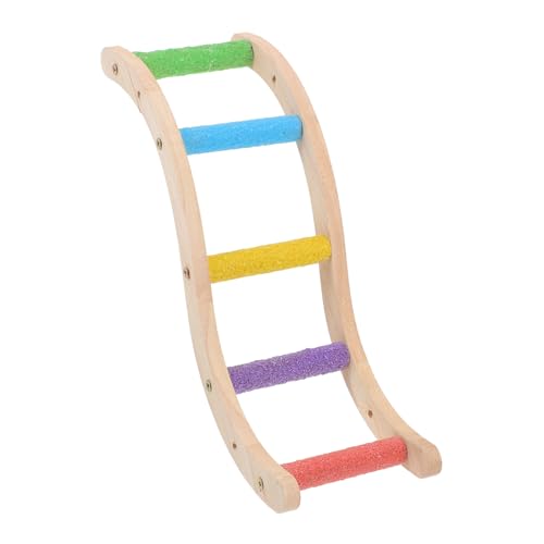 Levemolo Kletterleiter Für Papageien Kauspielzeug Für Vögel Papagei Hängeleiter Klauenschleifleiter Spielzeug Hamster Vogelleiter Wellensittiche Kletterleitern Haustier Hölzern Colorful von Levemolo