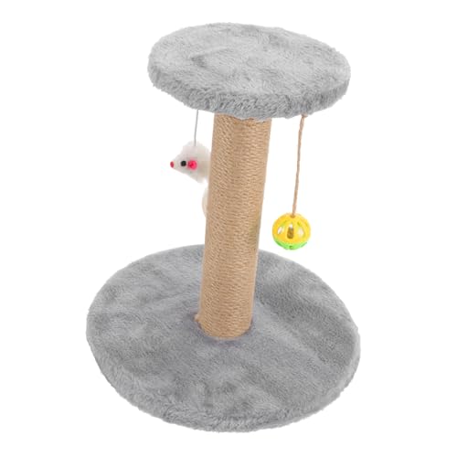 Levemolo Kratzbaum Für Katzen Aus Sisal Kätzchen Spielzeug Kletterstange Katzenbedarf Entzückender Katzenkratzbaum Wiederverwendbarer Kratzbaum Katzenkratzer Sisalseil Kratzfest Massivholz von Levemolo