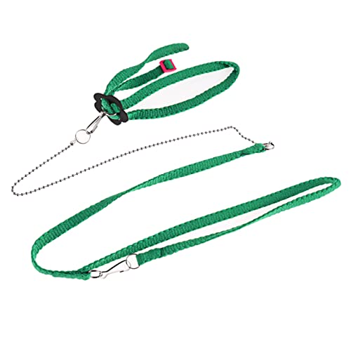 Levemolo Reptile leash Lizard harness Metal clasp pet leash Small animal harness Hängematte im Freien Outdoor-Hängematte 1,2 m langes Eidechsengeschirr Eidechsenleine Vögel Leinen Produkt von Levemolo