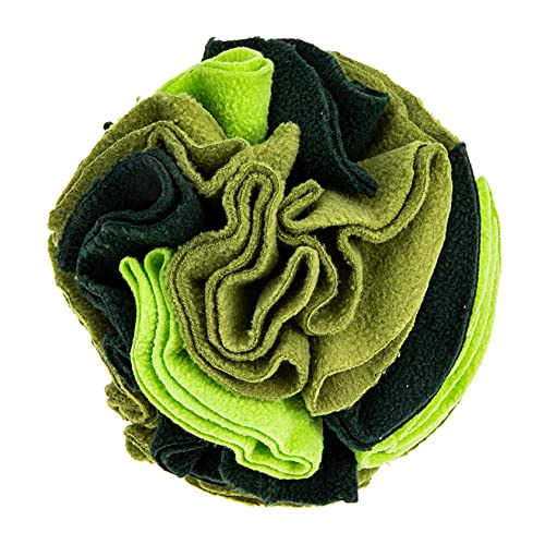 Levemolo Schnüffelball Für Haustiere Kleintierspielzeug Ballspielzeug Für Hunde Bälle Schnüffeln Kleines Tierkugelspielzeug Puzzle-Spielzeug Spielzeug Für Kätzchen Dark Green Polarfleece von Levemolo