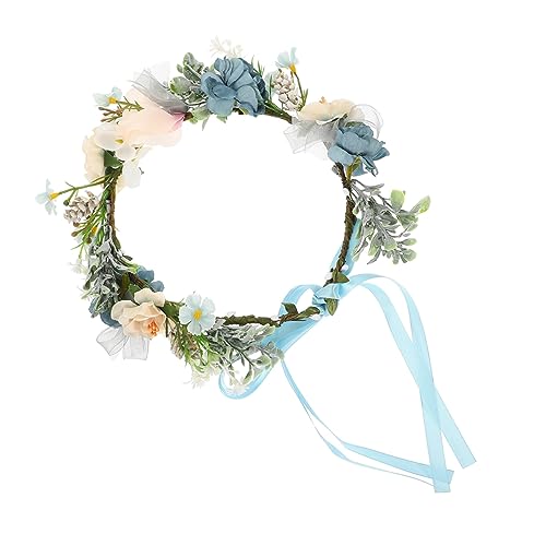 Levemolo Welpe Tragbares nhalsband Hochzeitsblumen-Hundehalsband Hundeblumenkrone Hundeblumenhalsband Blumenkatzenhalsband Boho-Hochzeitsdekor Retro-Dekor nhalsbänder Urlaub Welpenhalsband von Levemolo