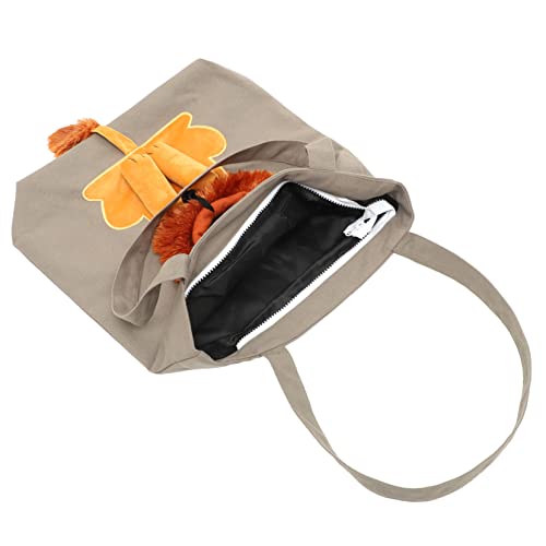 Levemolo Umhängetasche Katzentragetasche Umhängetasche Aus Segeltuch Reisetasche Für Hunde Reise-Einkaufstasche Atmungsaktive Tragetasche Für Haustiere Kleine Hundetragetasche Reisetaschen von Levemolo