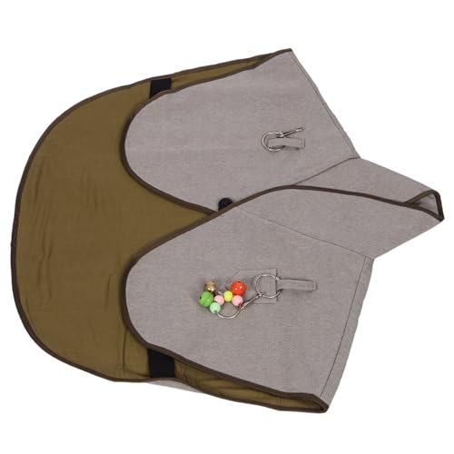 Levemolo Vogel-Schulterschutz Schulterschutz für Papageien Sitz Halter Vogelschultermatte Parrot Schulter Schutz Auto zubehör Vogelkäfig Armschutz für Papageien Vogelwindelauflage Beige von Levemolo