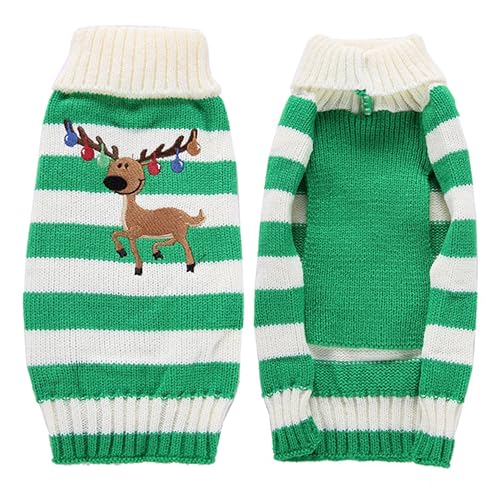 Levemolo Weihnachtskleidung Für Haustiere Hundeweihnachtspullover Welpenkleidung Für Mädchen Pullover Für Kleine Hunde Mädchen Kleider Weihnachtshundepullover Hundekostüme Abs Winter Mantel von Levemolo