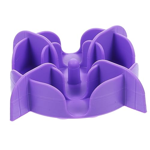 Levemolo langsamer Zubringer pet Supplies Puppy Poussette Futtereinsatz für weiche Hundenäpfe hundewelpen Hound Hundenäpfe, die das Fressen verlangsamen Tierfutterbehälter Kieselgel Violet von Levemolo