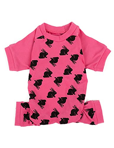 Leveret Hunde-Pyjama, 100 % Baumwolle, Größe XS - XXL, XS, Rosa von Leveret