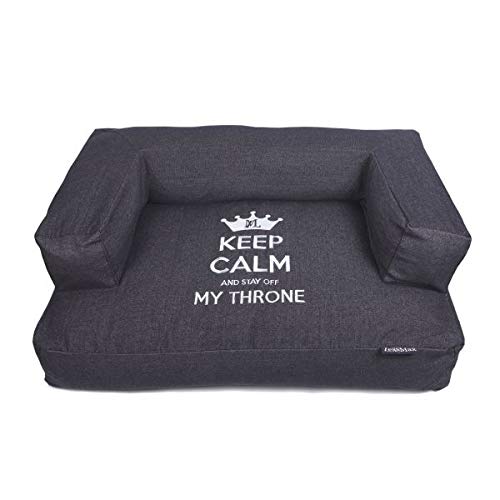 Lex max Keep Calm Losse Hoes voor hondensofa 115x75x35cm Zwart von Lex max