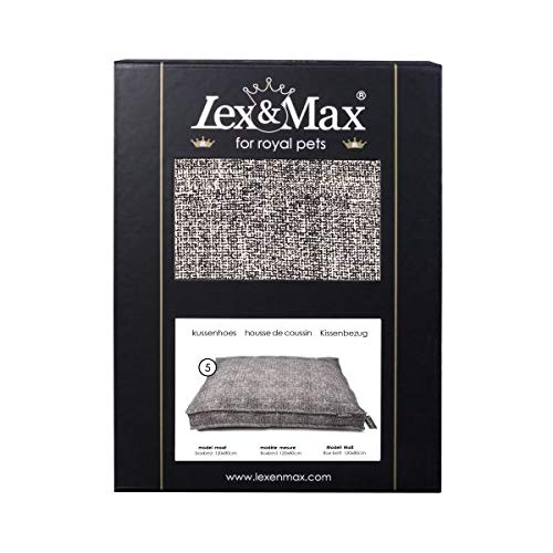 Lex max Prince Loose Cover for Dog Cushion Box Bed 120x80x9cm Black von Lex max