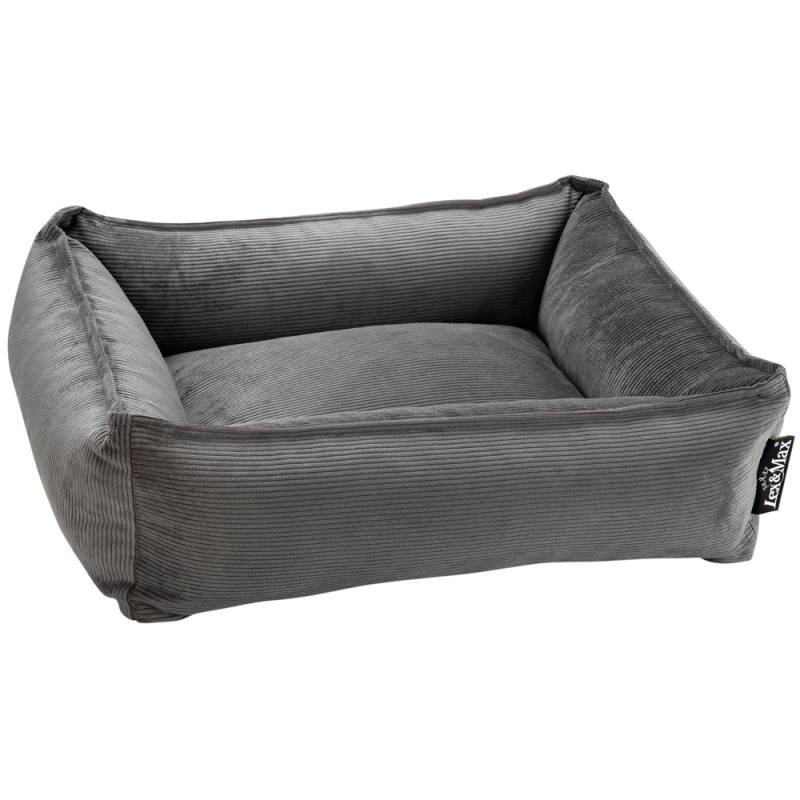 Lex & Max® Hundebett Chicago grey, Gr. 120 x 85 cm, Außenmaße: ca. 120 x 85 cm von Lex & Max®