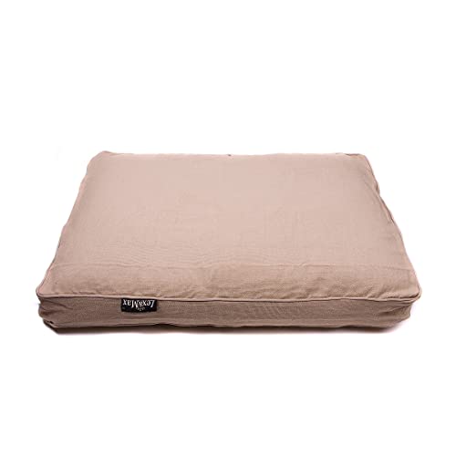 Lex&Max Alexander Hundebett, 90 x 65 cm, Beige von Lex & Max