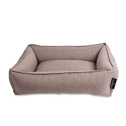 Lex & Max Hundebett Paris Mit waschbarem Bezug (S, Beige) von Lex & Max