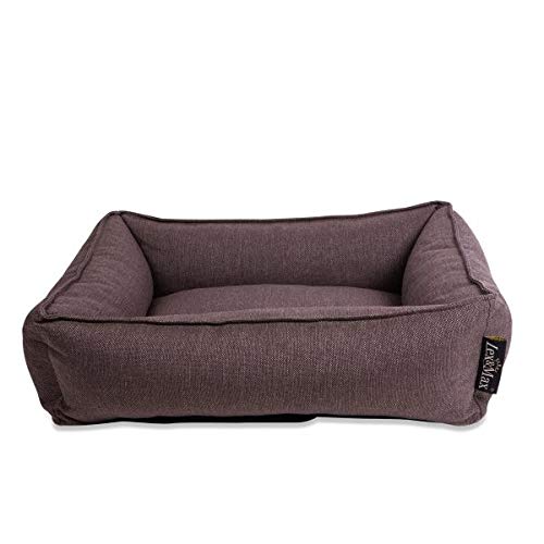 Lex & Max Hundebett Paris Mit waschbarem Bezug (XS, braun) von Lex & Max