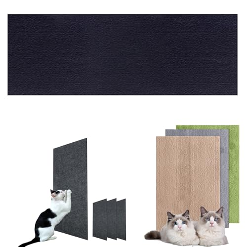 Leyof Pawmingle Cat Scratching Carpet 300/200/100cm, Pawmingle DIY Climbing Cat Scratcher, Pawmingle Scratch Pad Rug Self Adhesive Corner Furniture Protectors (30cm*200cm,Navy Blau) von Leyof