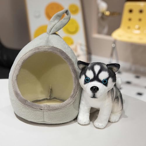 LfrAnk Cartoon Hund Husky Tier Puppe Plüschtier Geburtstagsgeschenk für Kinder 18cm 1 von LfrAnk