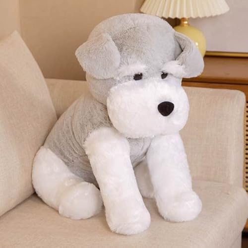 LfrAnk Hund Plüschtiere Kuscheltiere super hohe Qualität Schnauzer Hundespielzeug Luxus Wohnkultur Haustierliebhaber Geschenke 45cm 1 von LfrAnk