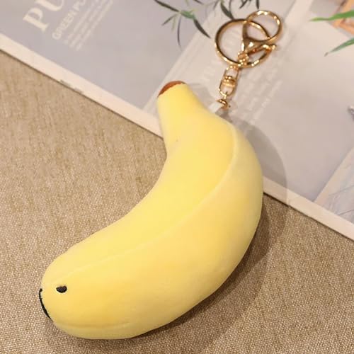 LfrAnk Kawaii Banane Hund Plüsch Anhänger Spielzeug zarte Frucht Schlüsselanhänger Puppe niedliche Mode Geburtstag Geschenk Spielzeug 12cm 1 von LfrAnk