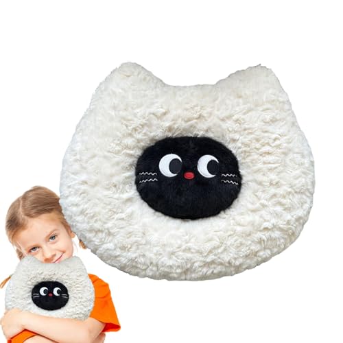 Liakyunf Katzenplüschkissen, Katzenkissen für Kinder, Weiches Kätzchen Plüsch Wurfkissen Puppe, 42 cm/16,5 Zoll gefülltes Katzenspielzeug -Sofa -Kissen, kreatives abnehmbares Nickerchenkissen für Sofa von Liakyunf