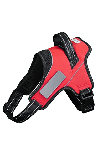 Liberte harness Hundegeschirr, kein Ziehen, Namensschild, befestigbar, Größe L, 6,8–15 kg von Liberte harness