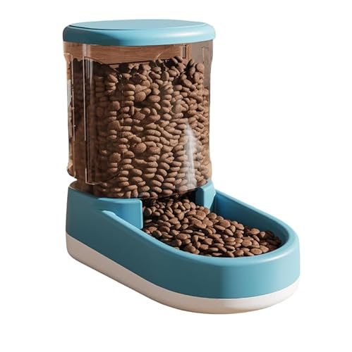 Lichi Automatischer Katzenfutterspender Katzenfutterspender Hundefutterspender Haustiere Automatischer Futterspender für kleine mittelgroße große Haustiere (Blau, Futterspender) von Lichi