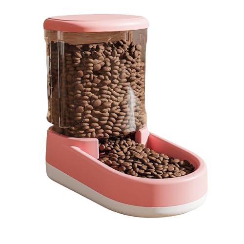 Lichi Automatischer Katzenfutterspender Katzenfutterspender Hundefutterspender Haustiere Automatischer Futterspender für kleine mittelgroße große Haustiere (Rosa, Futterspender) von Lichi