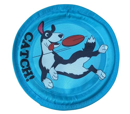 Lichi Dog Frisbee Floating Dog Toys for Water, Dogs Flying Tossing Toy Chuckit! Pet Toys Frisbee Resistant to Biting Grinding Teeth Pet Supplies-Blue von Lichi