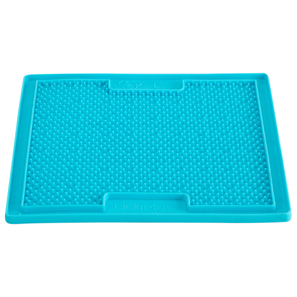 LickiMat® Hunde-Schleckmatte Soother turquoise, Maße: ca. 20 x 20 cm von LickiMat