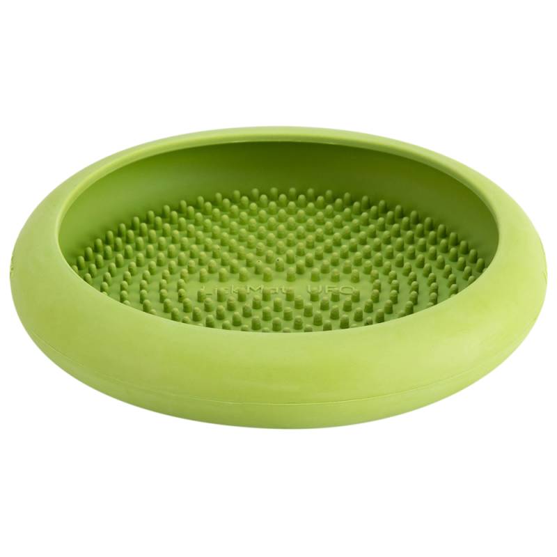 LickiMat® Hunde-Schlecknapf Ufo green, Höhe: ca. 4 cm, Durchmesser:  ca. 19 cm von LickiMat