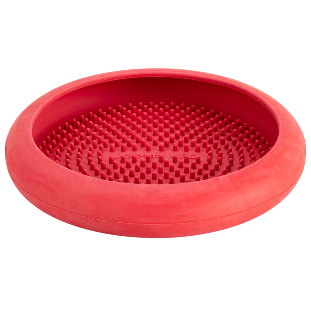 LickiMat® Hunde-Schlecknapf Ufo pink, Höhe: ca. 4 cm, Durchmesser:  ca. 19 cm von LickiMat