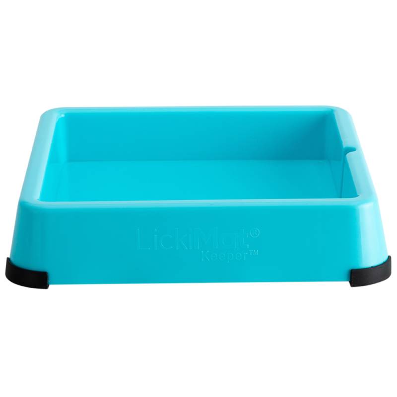 LickiMat® Schleckmatten-Erweiterung Indoor Keeper turquoise, Maße: ca. 5,5 x 26 x 26 cm von LickiMat