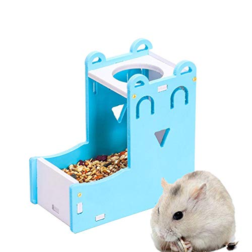 Futterautomat Kaninchen Trinkflasche Kaninchen-Zubehör Ratte Futternapf Kleintierfutterautomat Eichhörnchen-Zufuhr Heimtierbedarf Kleintiere Blue von Lidylinashop