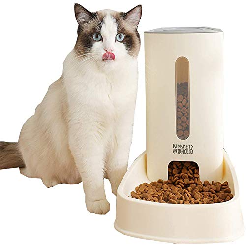 Futterspender Katze Trockenfutter Futterautomat Hunde Wasserspender für Haustiere Food & Water Feeder Set Welpen-Feeder Wasser Hundenapf Yellow,Food Feeder von Lidylinashop