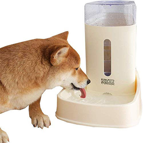 Futterspender Katze Trockenfutter Futterautomat Hunde Wasserspender für Haustiere Food & Water Feeder Set Welpen-Feeder Wasser Hundenapf Yellow,Water Feeder von Lidylinashop