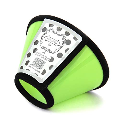 Halskrause Hund Halskrause Katzen Elisabethanisches Halsband für Hunde Hundekopfkegel Medizinische Halsbänder für Hunde Einstellbare Haustiere Kegel Green,2 von Lidylinashop