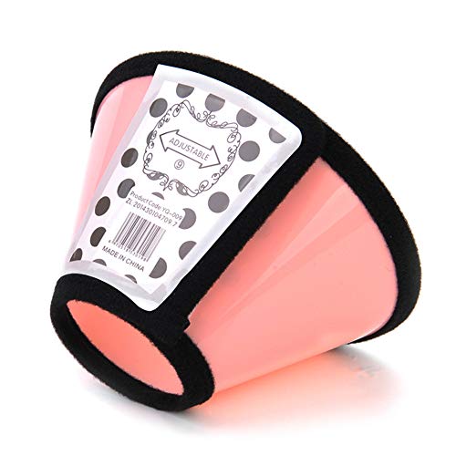 Halskrause Hund Halskrause Katzen Elisabethanisches Halsband für Hunde Hundekopfkegel Medizinische Halsbänder für Hunde Einstellbare Haustiere Kegel pink,5 von Lidylinashop