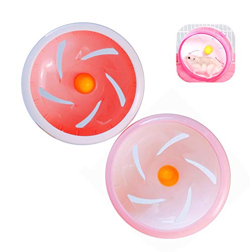 Hamster laufrad laufrad für Hamster Hamster Rad stille Spinner Hamster in eine Ball Spielzeug Hamster Holz Hamster Rad Große Hamster Ball 11cm,bracketpink von Lidylinashop