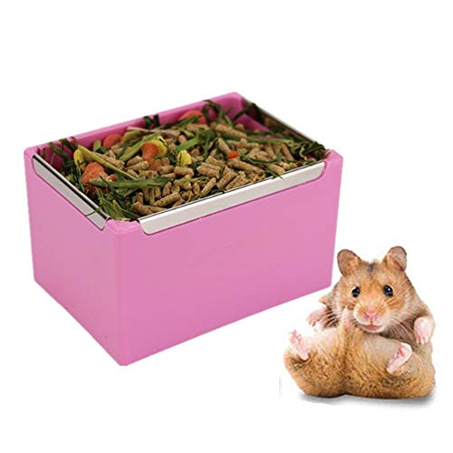 Heuraufe Meerschweinchen Kaninchen Zubehoer Ratte Futternapf Meerschweinchen-Futternapf Kaninchen-Heuhalter Eichhörnchen-Zufuhr pink von Lidylinashop