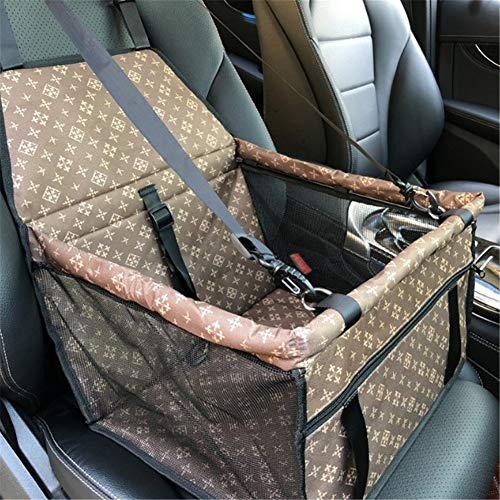 Hunde Autositz Hundeautositz Hundesitz Hund Auto Hängematte Pet Booster Seat Hundezubehör Haustier Autositz Autositzschutz Hund brown1 von Lidylinashop