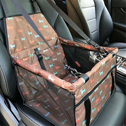 Hunde Autositz Hundeautositz Hundesitz Hund Auto Hängematte Pet Booster Seat Hundezubehör Haustier Autositz Autositzschutz Hund brown2 von Lidylinashop